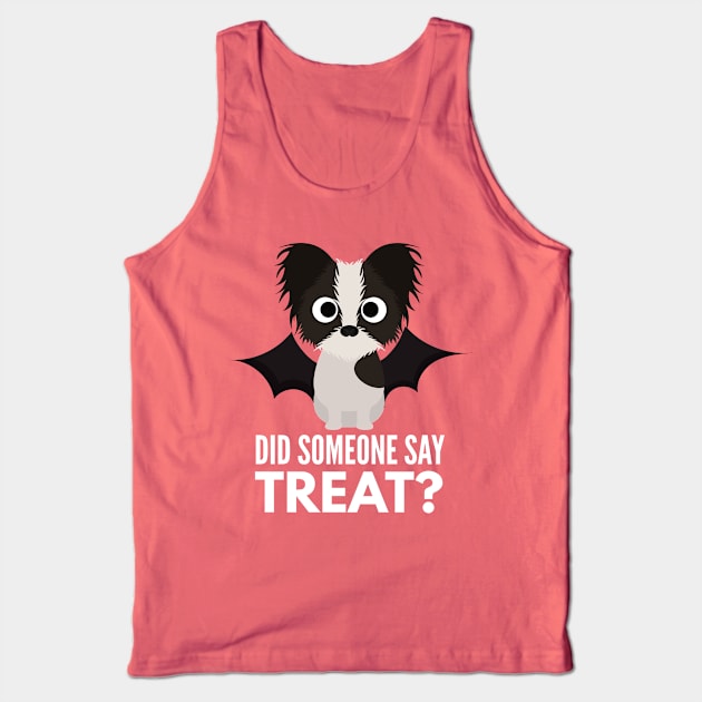 Papillon Halloween Trick or Treat Tank Top by DoggyStyles